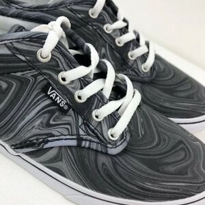 Vans Authentic Low Pro Grey Swirl Sneakers Shoes